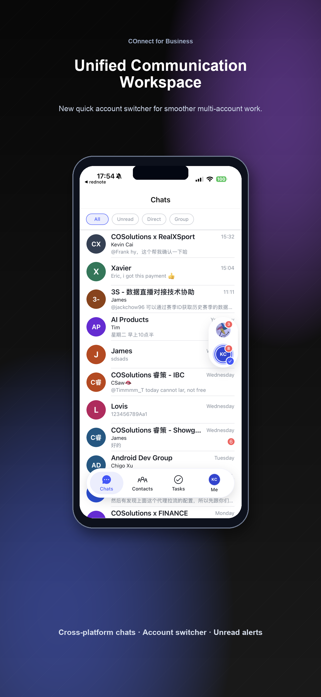 COnnect unified communication workspace screenshot
