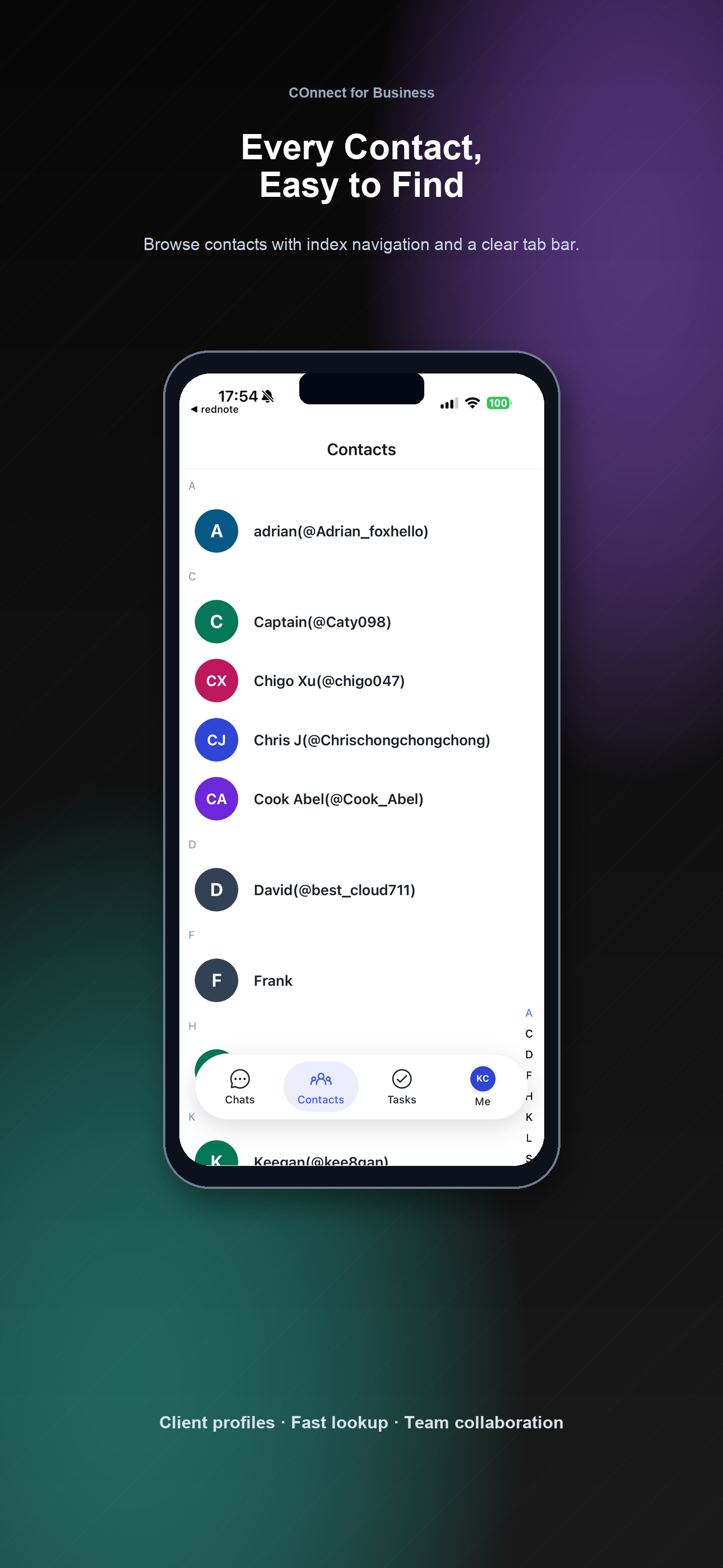 COnnect seamless message synchronization screenshot